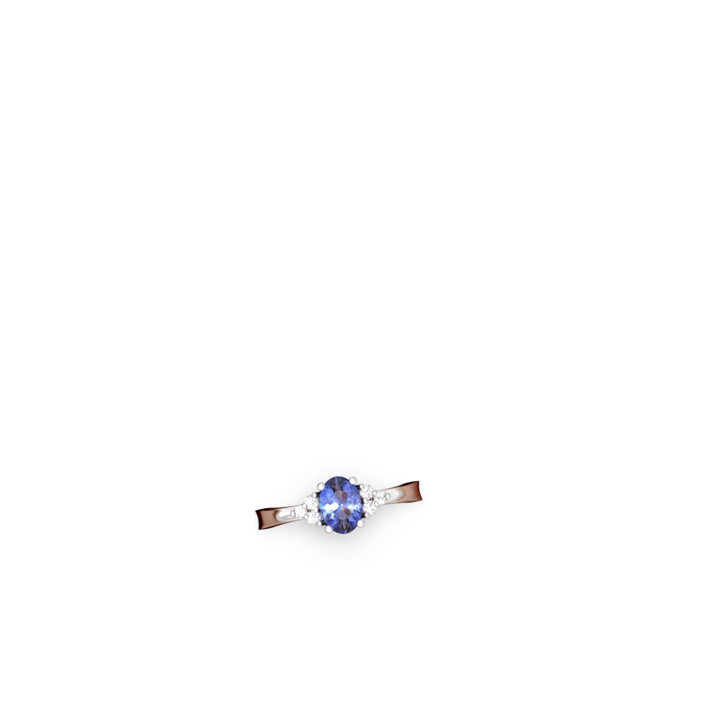 Tanzanite Simply Elegant 14K White Gold ring R2113