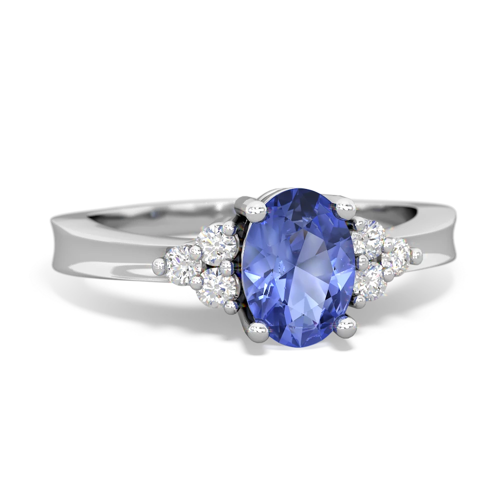 Tanzanite Simply Elegant 14K White Gold ring R2113