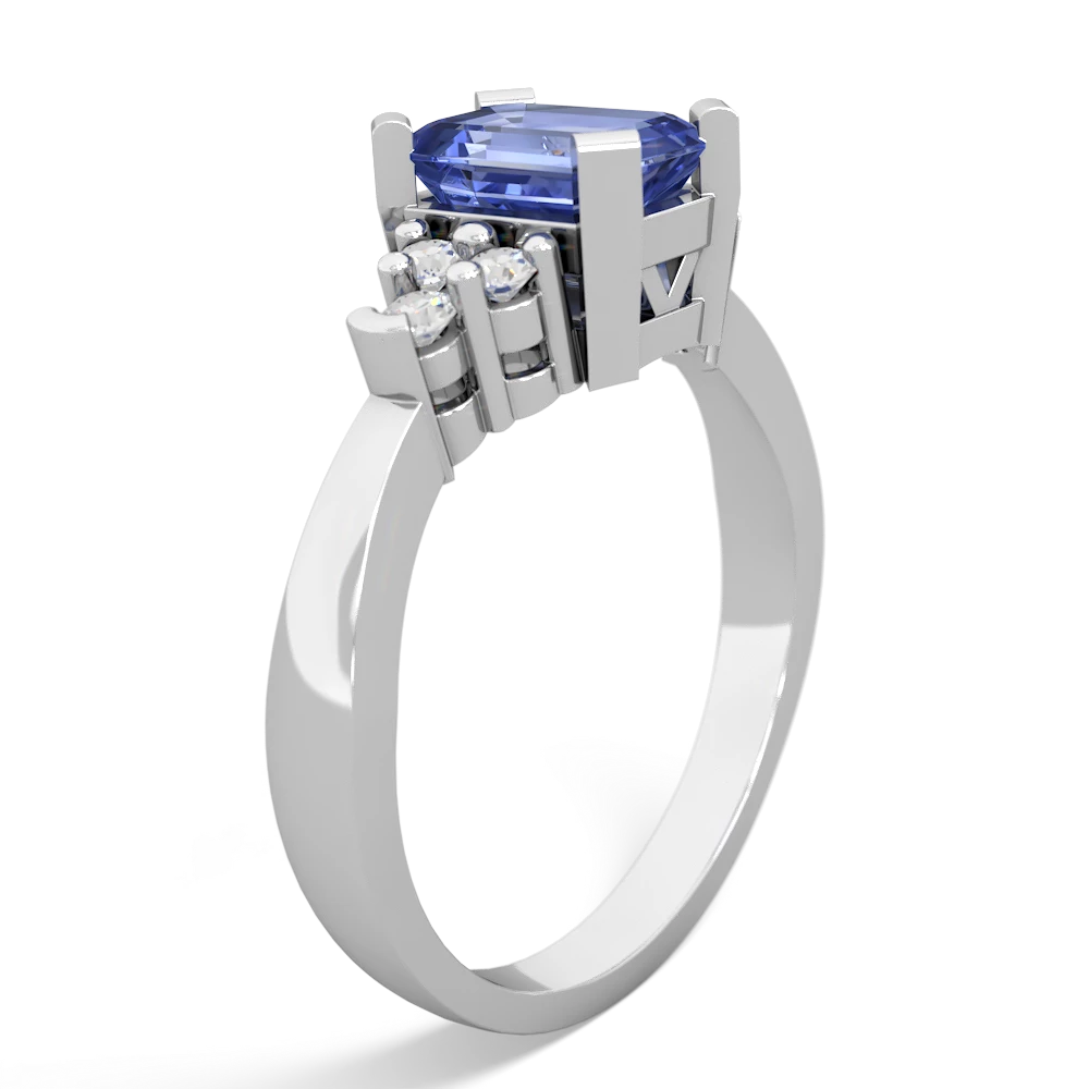 Tanzanite Timeless Classic 14K White Gold ring R2591