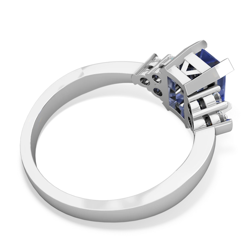 Tanzanite Timeless Classic 14K White Gold ring R2591