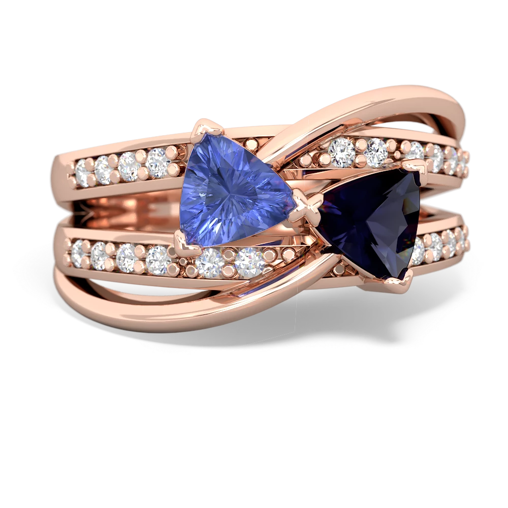 Tanzanite Bowtie 14K Rose Gold ring R2360