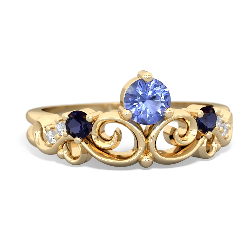 Tanzanite Crown Keepsake 14K Yellow Gold ring R5740