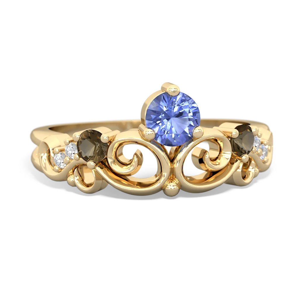 Tanzanite Crown Keepsake 14K Yellow Gold ring R5740