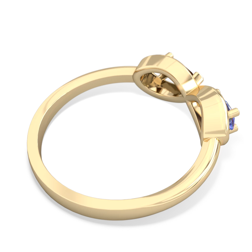 Tanzanite Infinity 14K Yellow Gold ring R5050