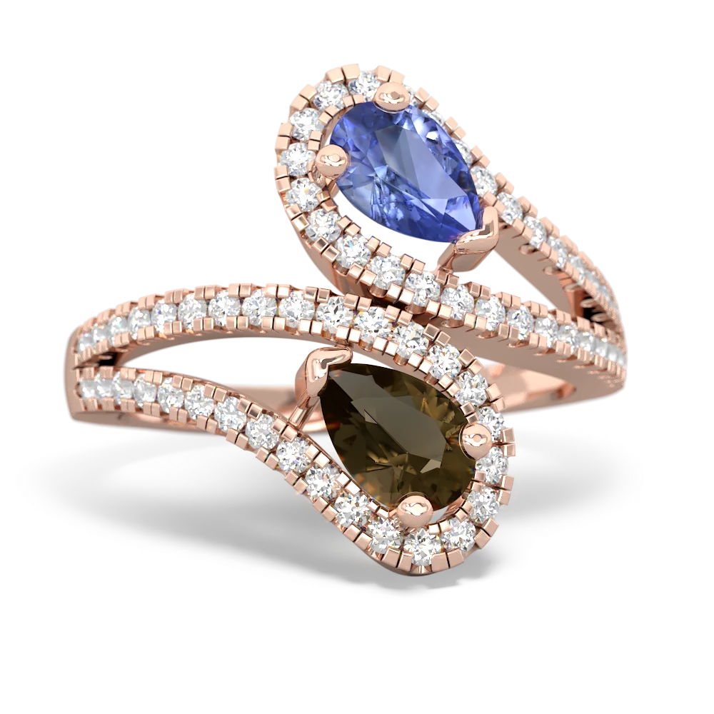 Tanzanite Diamond Dazzler 14K Rose Gold ring R3000