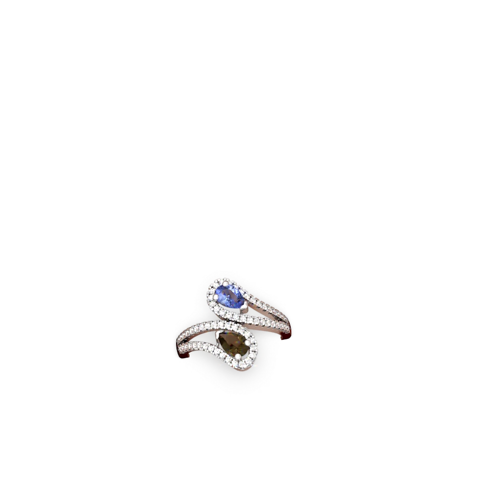 Tanzanite Diamond Dazzler 14K White Gold ring R3000