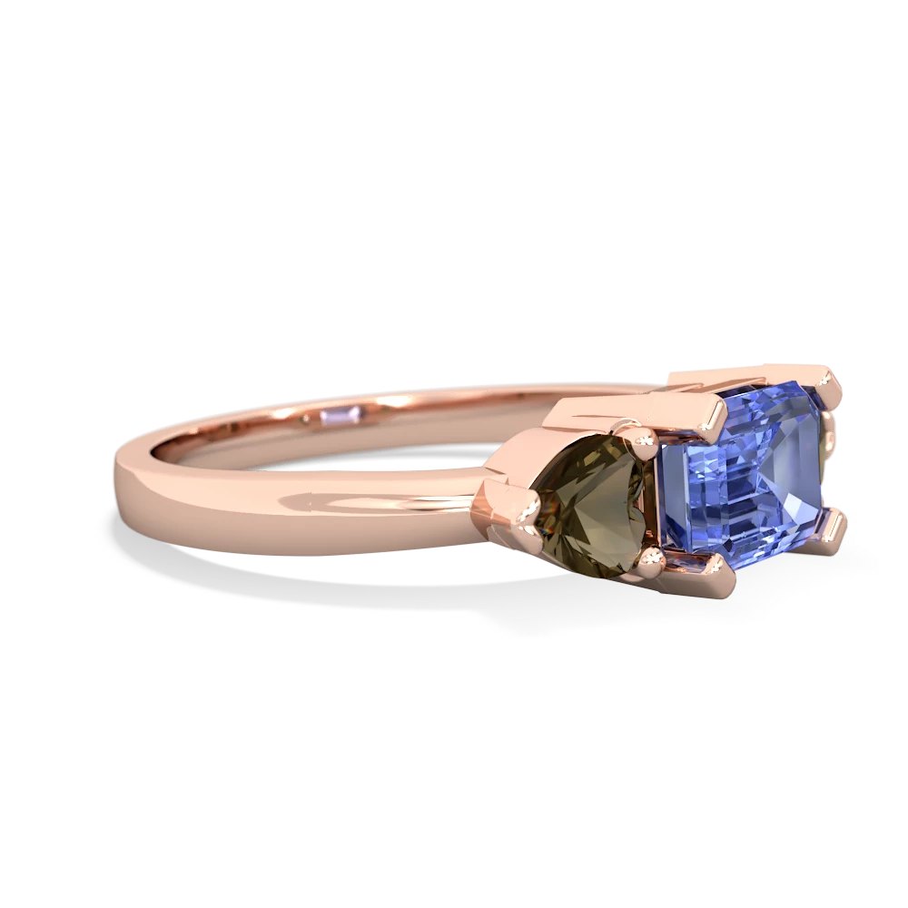 Tanzanite Three Stone 14K Rose Gold ring R5235