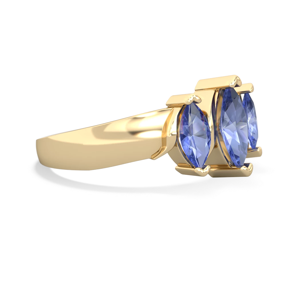 London Topaz Three Peeks 14K Yellow Gold ring R2433