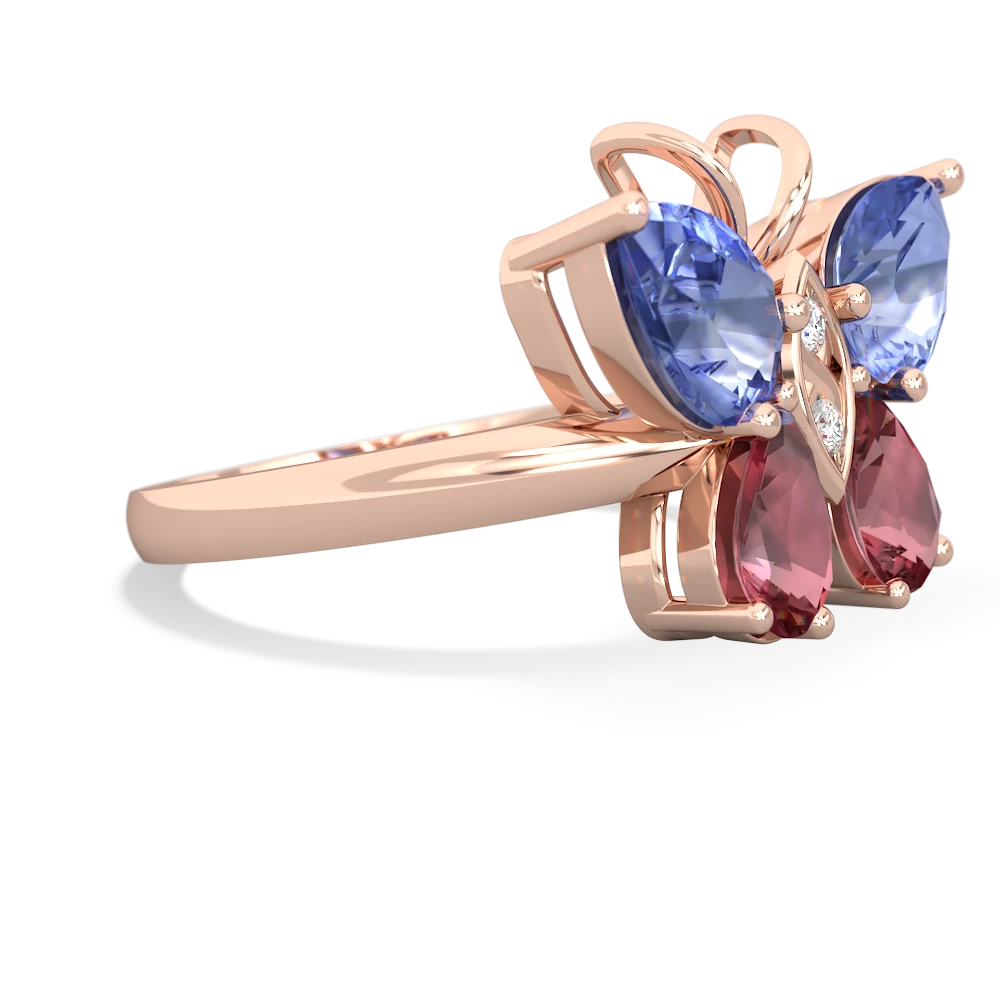 Tanzanite Butterfly 14K Rose Gold ring R2215