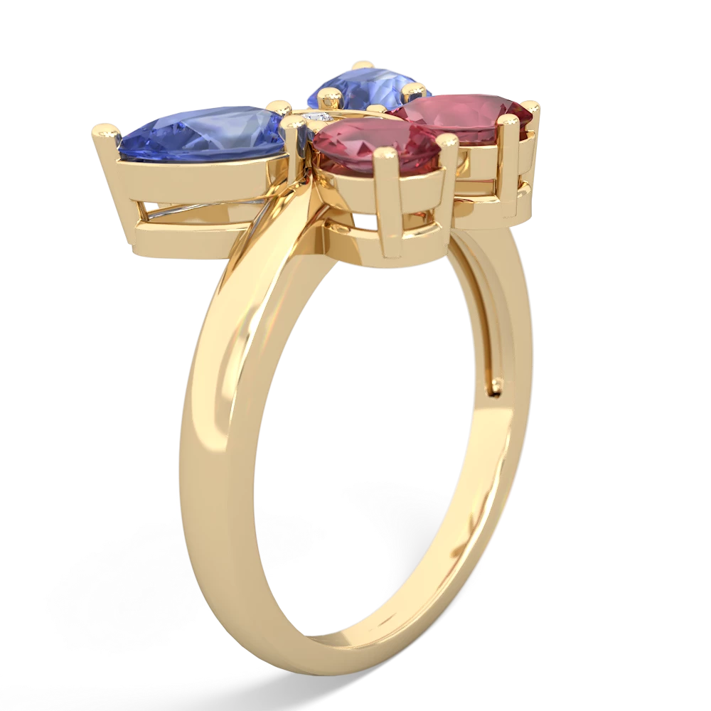 Tanzanite Butterfly 14K Yellow Gold ring R2215