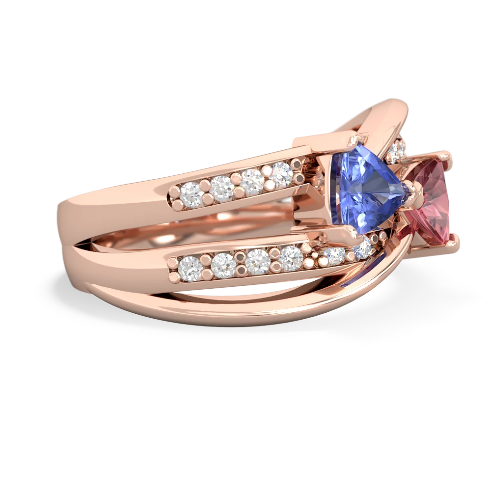 Tanzanite Bowtie 14K Rose Gold ring R2360