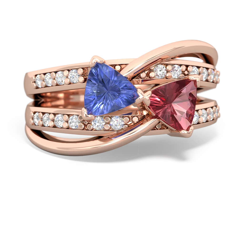 Tanzanite Bowtie 14K Rose Gold ring R2360