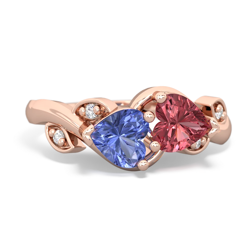 Tanzanite Floral Elegance 14K Rose Gold ring R5790