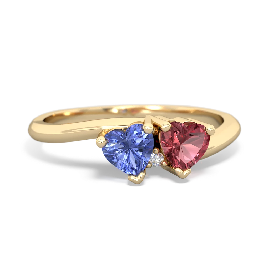 Tanzanite Sweethearts 14K Yellow Gold ring R5260