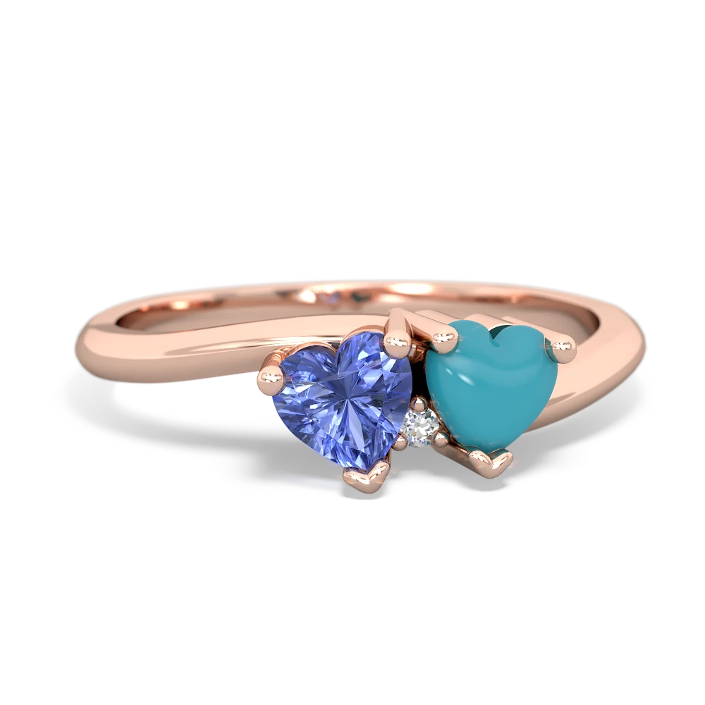 Tanzanite Sweethearts 14K Rose Gold ring R5260