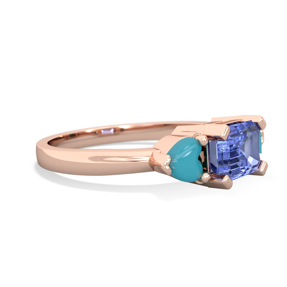 Tanzanite Three Stone 14K Rose Gold ring R5235