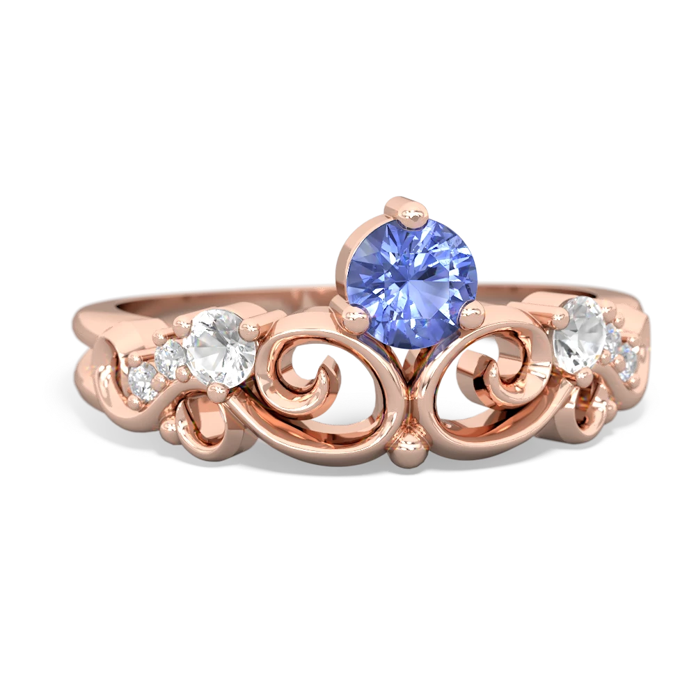 Tanzanite Crown Keepsake 14K Rose Gold ring R5740