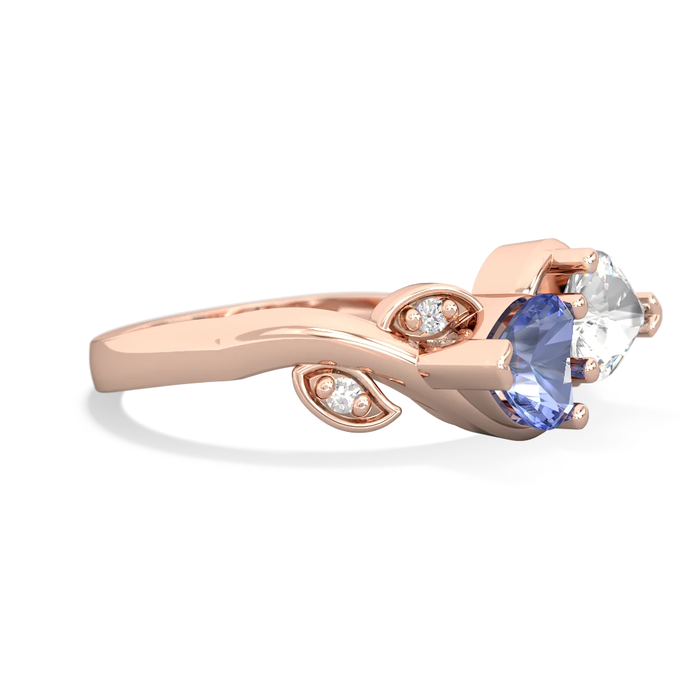 Tanzanite Floral Elegance 14K Rose Gold ring R5790