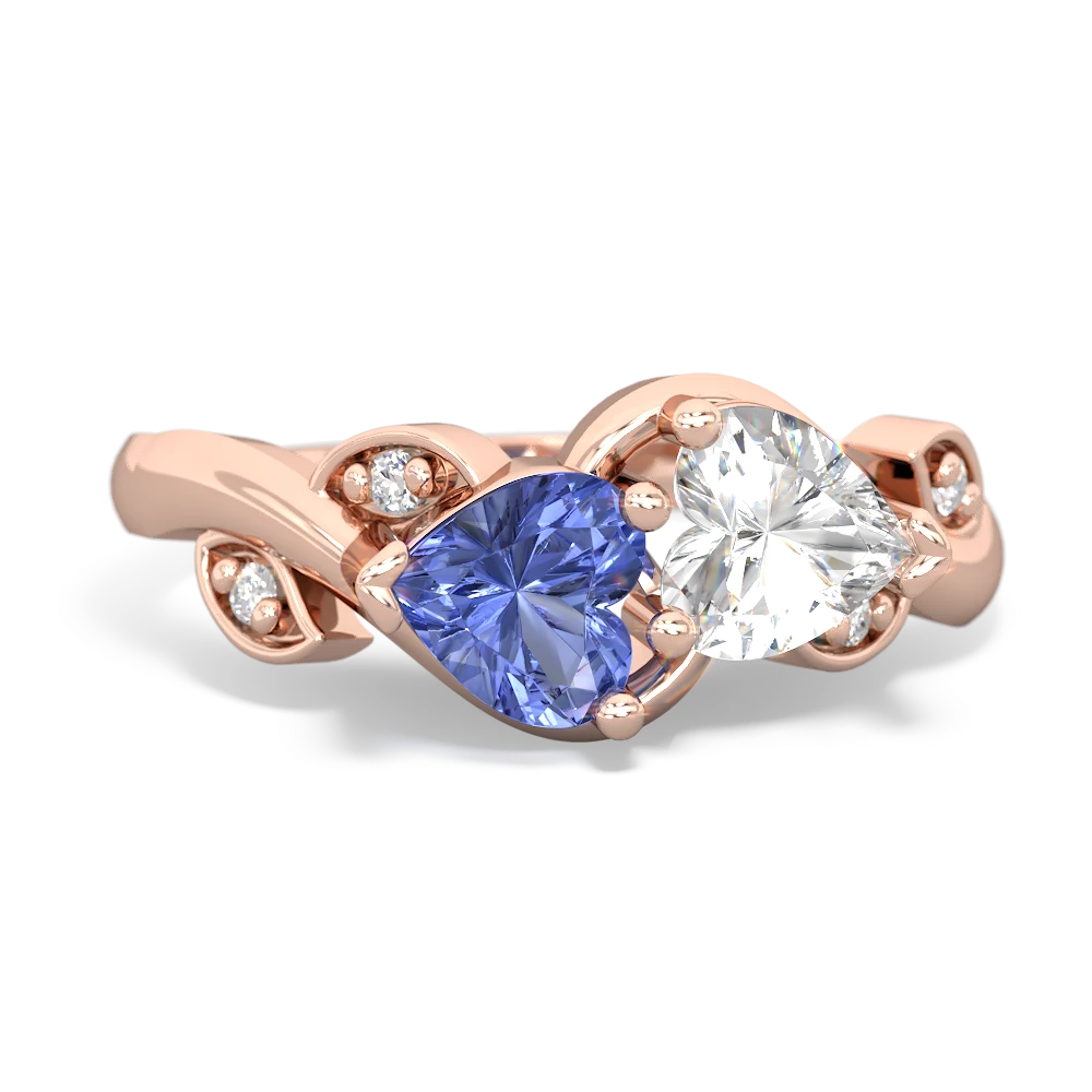 Tanzanite Floral Elegance 14K Rose Gold ring R5790