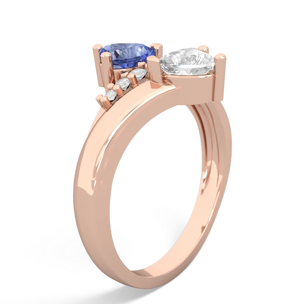 Tanzanite Heart To Heart 14K Rose Gold ring R2064