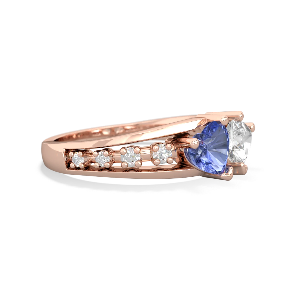 Tanzanite Heart To Heart 14K Rose Gold ring R3342