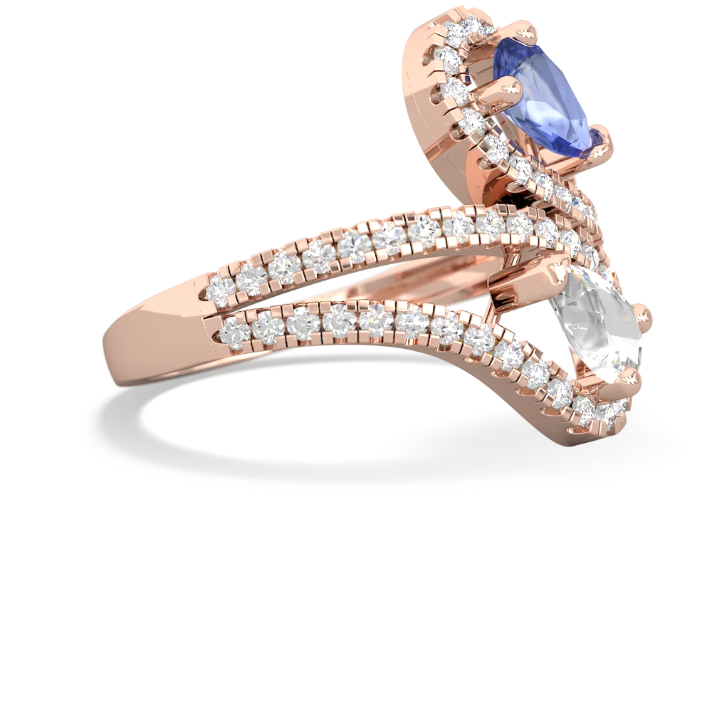 Tanzanite Diamond Dazzler 14K Rose Gold ring R3000