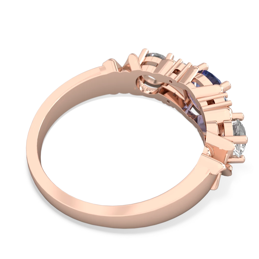 Tanzanite Hugs And Kisses 14K Rose Gold ring R5016