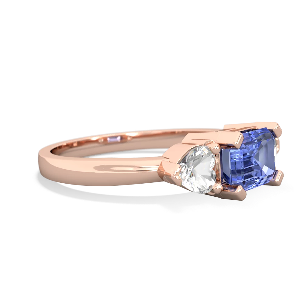 Tanzanite Three Stone 14K Rose Gold ring R5235