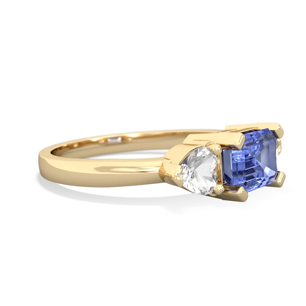 Tanzanite Three Stone 14K Yellow Gold ring R5235