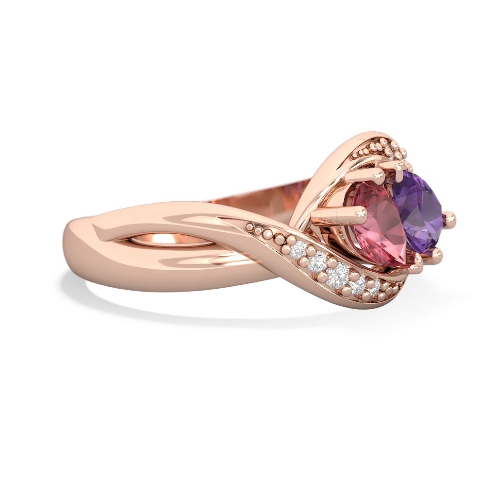 Pink Tourmaline Summer Winds 14K Rose Gold ring R5342