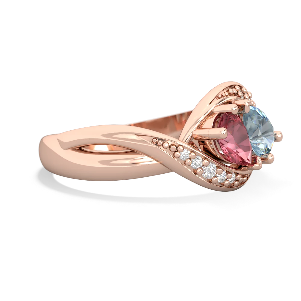 Pink Tourmaline Summer Winds 14K Rose Gold ring R5342