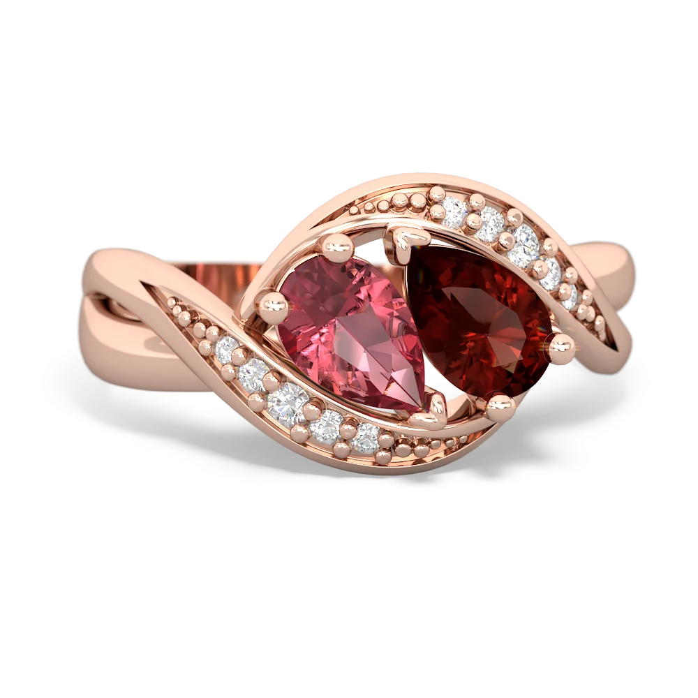 Pink Tourmaline Summer Winds 14K Rose Gold ring R5342