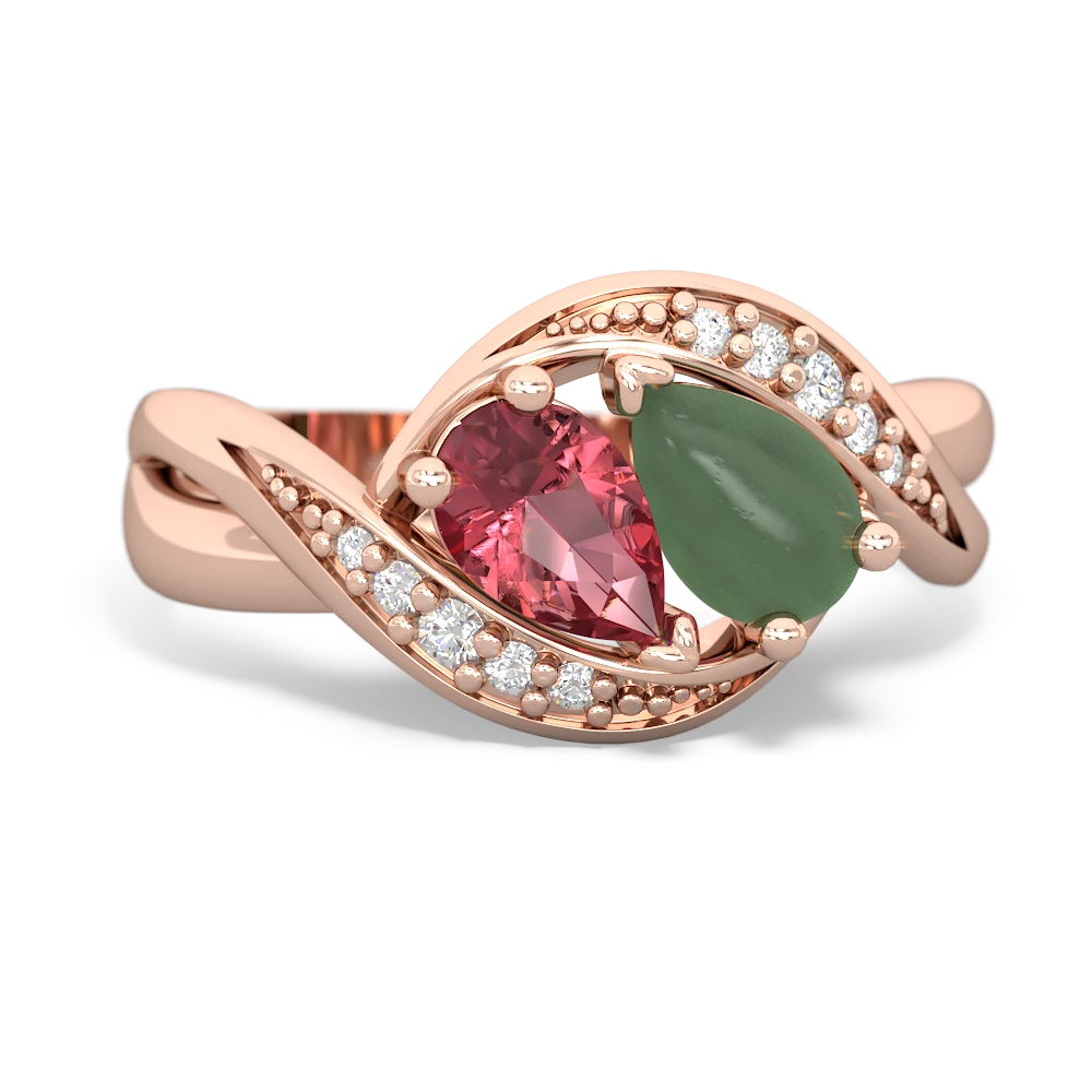 Pink Tourmaline Summer Winds 14K Rose Gold ring R5342