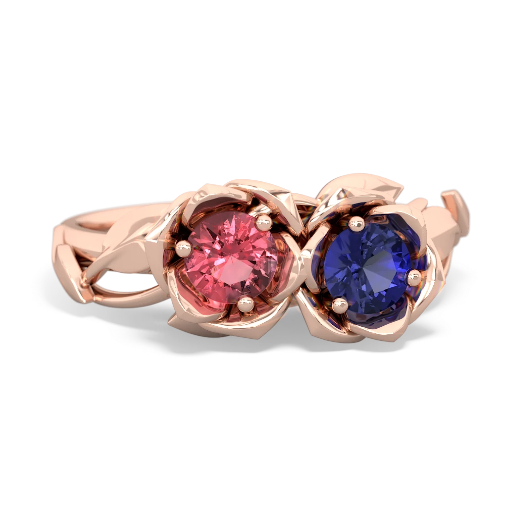 Pink Tourmaline Rose Garden 14K Rose Gold ring R5510