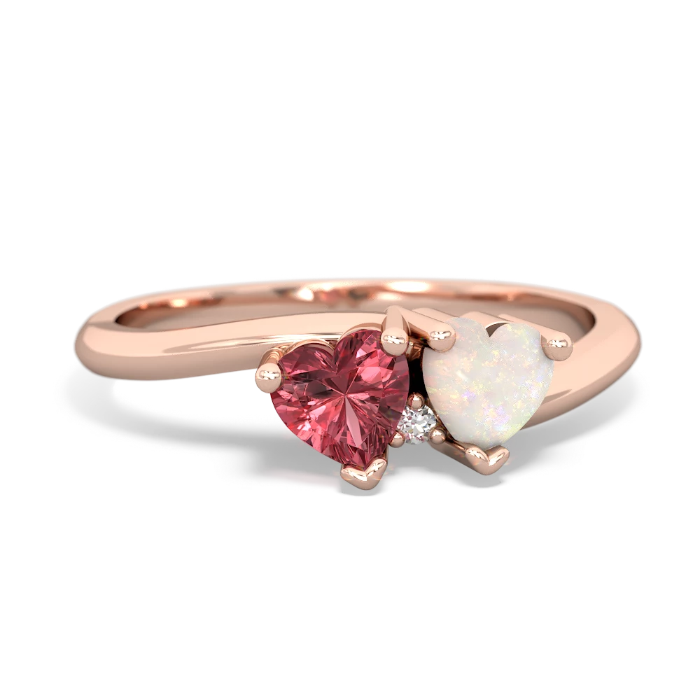 Pink Tourmaline Sweethearts 14K Rose Gold ring R5260