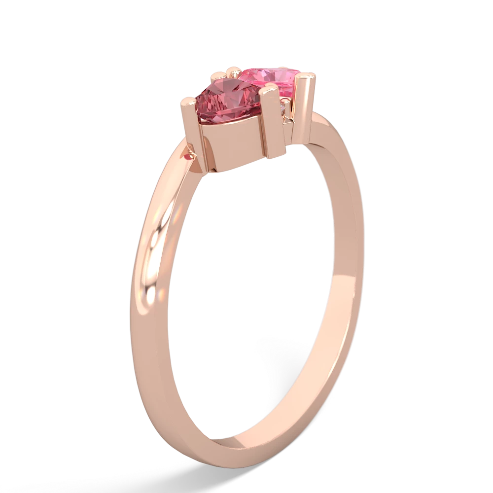 Pink Tourmaline Sweethearts 14K Rose Gold ring R5260