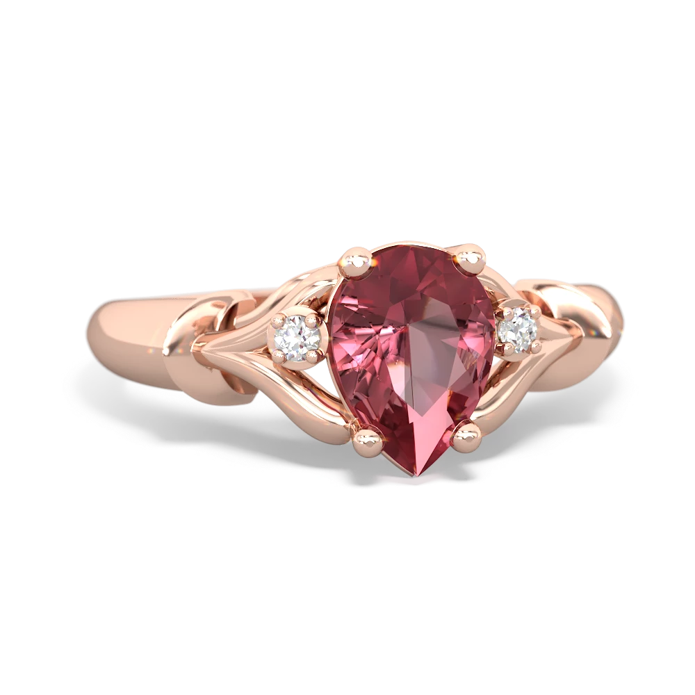 Pink Tourmaline Precious Pear 14K Rose Gold ring R0826