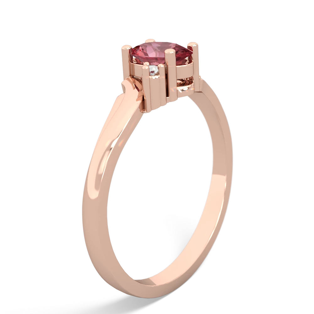 Pink Tourmaline Elegant Swirl 14K Rose Gold ring R2173
