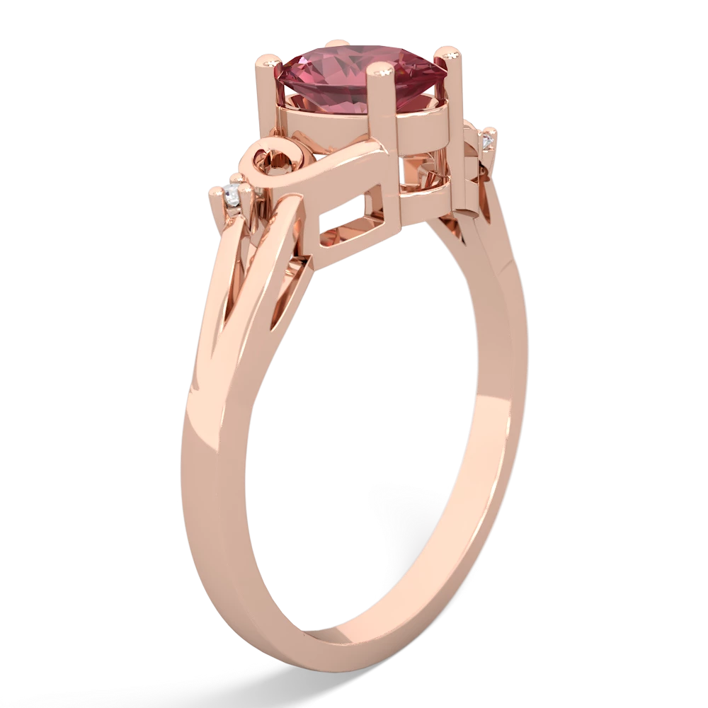 Pink Tourmaline Swirls 14K Rose Gold ring R2347