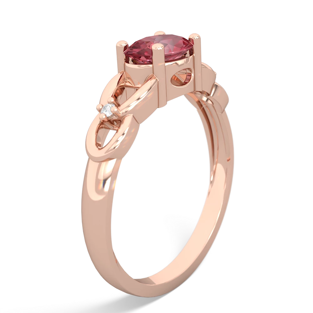 Pink Tourmaline Links 14K Rose Gold ring R4032