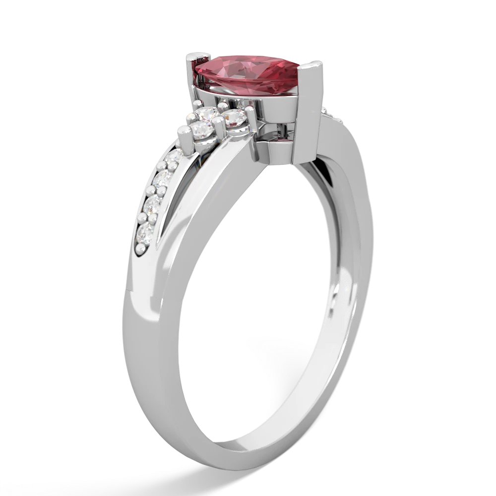 Pink Tourmaline Royal Marquise 14K White Gold ring R2343