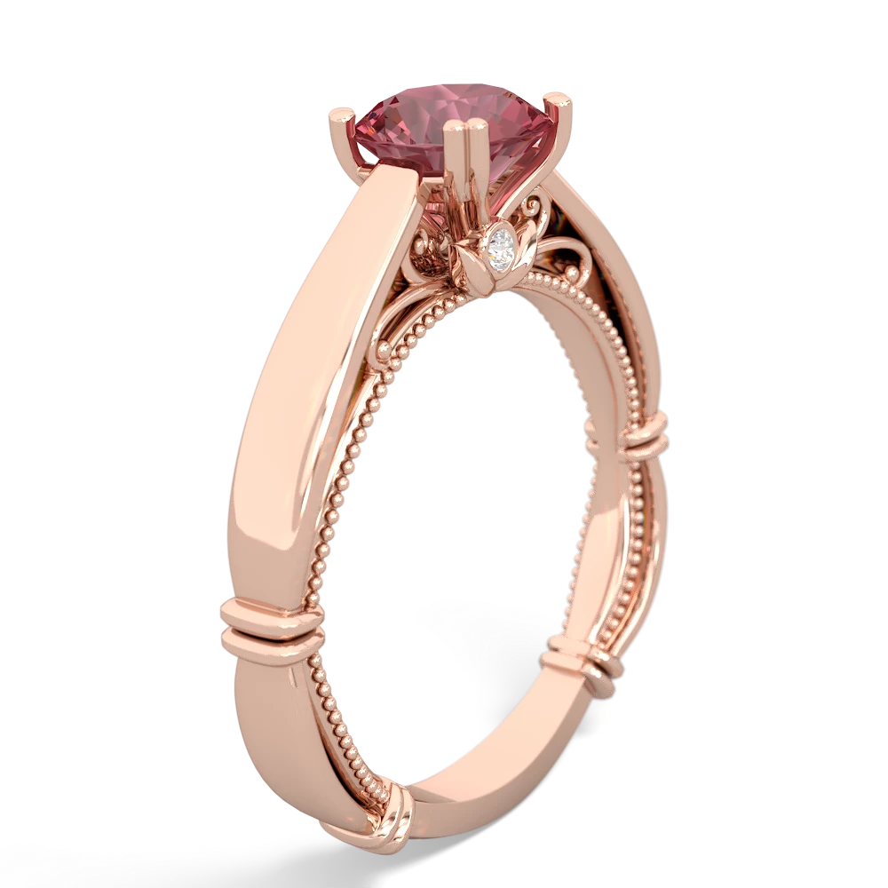 Pink Tourmaline Renaissance 14K Rose Gold ring R27806RD