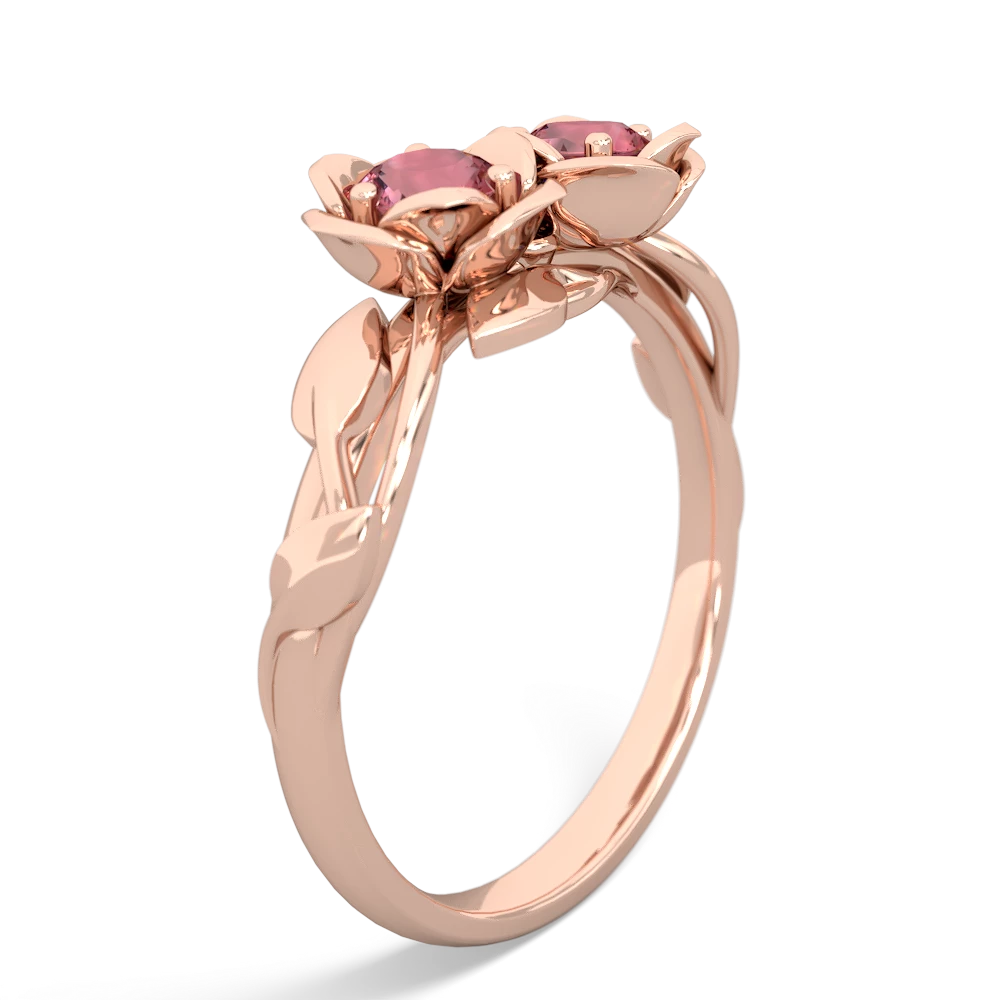 Pink Tourmaline Rose Garden 14K Rose Gold ring R5510