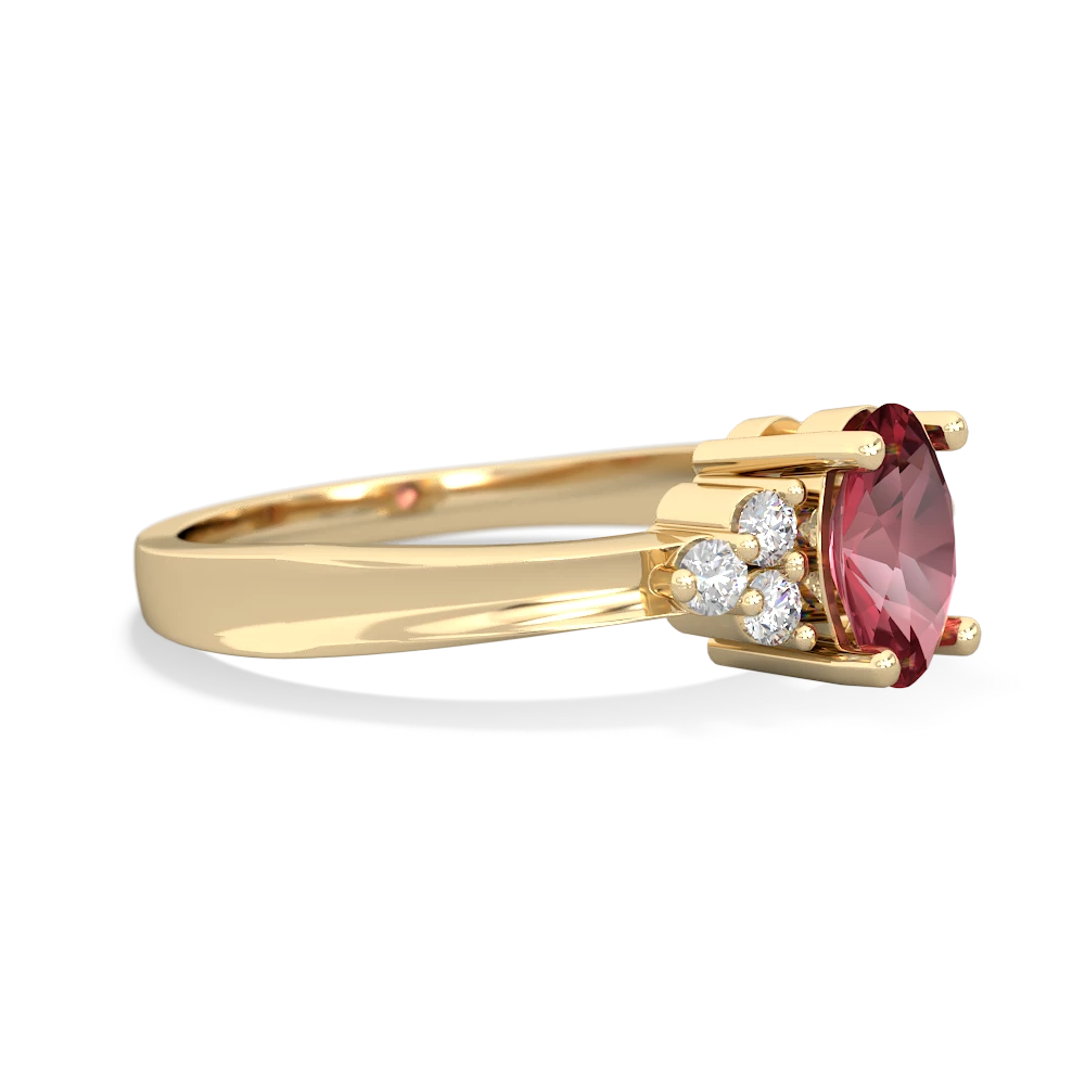 Pink Tourmaline Simply Elegant 14K Yellow Gold ring R2113