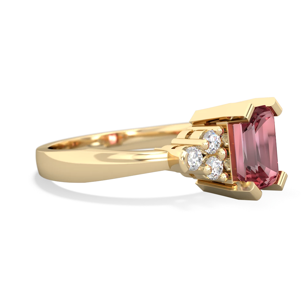 Pink Tourmaline Timeless Classic 14K Yellow Gold ring R2591