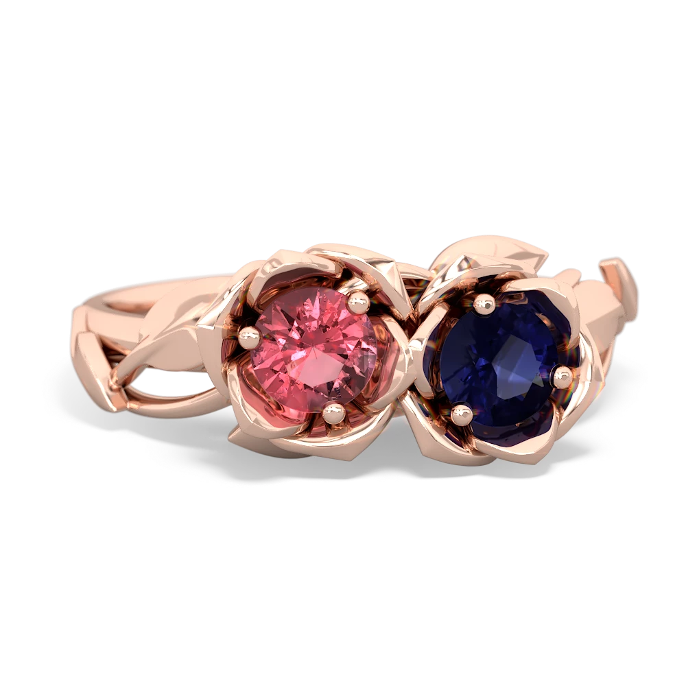 Pink Tourmaline Rose Garden 14K Rose Gold ring R5510