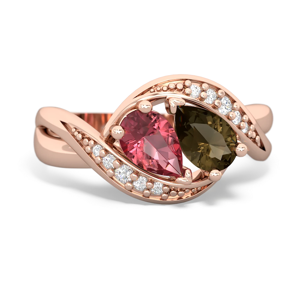 Pink Tourmaline Summer Winds 14K Rose Gold ring R5342