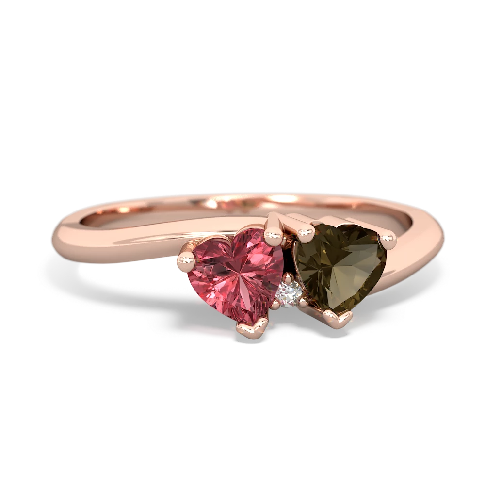 Pink Tourmaline Sweethearts 14K Rose Gold ring R5260