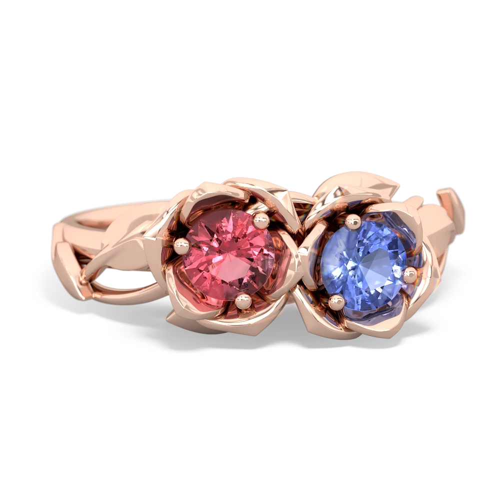 Pink Tourmaline Rose Garden 14K Rose Gold ring R5510