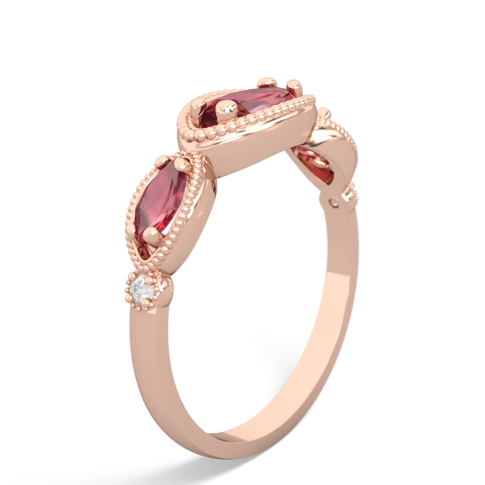 Amethyst Milgrain Marquise 14K Rose Gold ring R5700